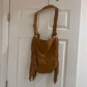Real Suede Fringe Leather Bag